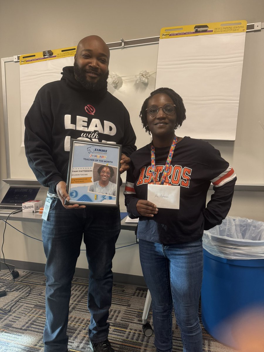 🌟 Congratulations to Ms. Tiffany Patterson, our January Teacher of the Month! 🌟

Ms. Patterson is a true asset to Simms Elementary, unselfishly dedicating herself to providing accommodations and small group support for our scholars.
