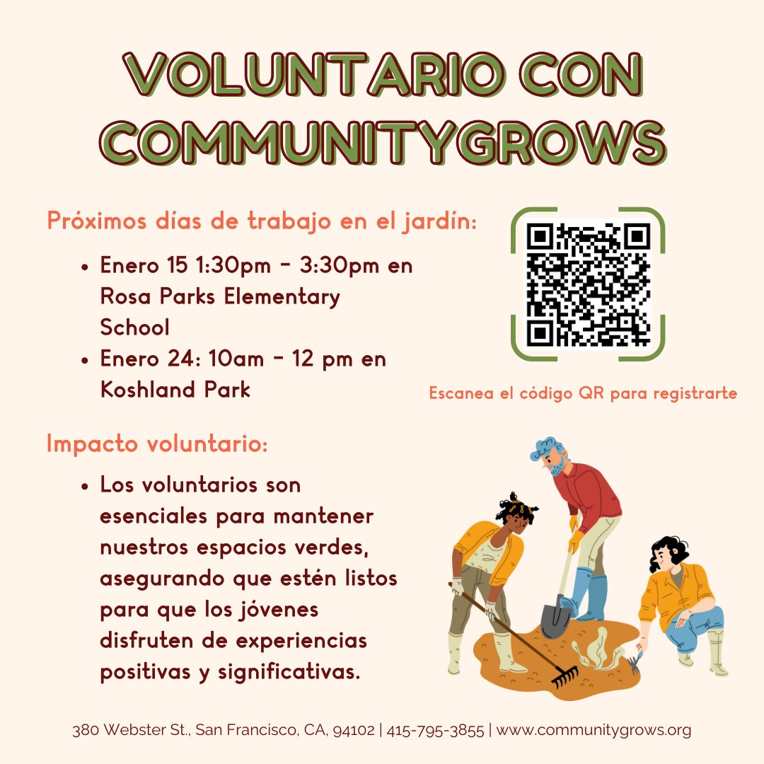 New year, new opportunities! 🌟 Looking to connect with your community, soak up some fresh air, and pick up new gardening skills? Join us for our January workday! You can scan the QR code to sign up or visit, shorturl.at/85k8 #GardenWorkday #CommunityGrows