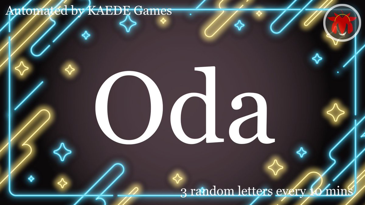 3letter_'s tweet image. O d a