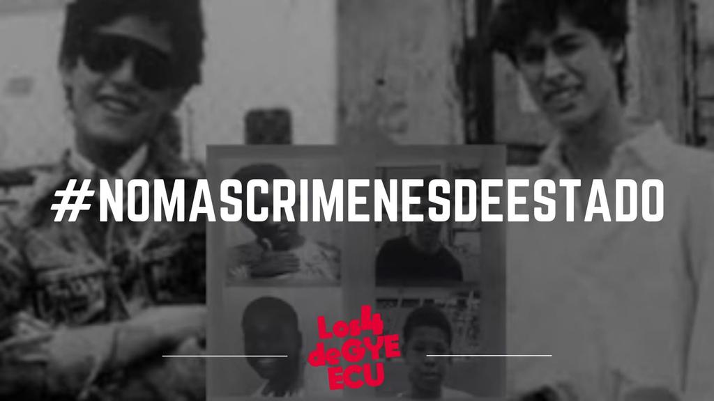 Piaortiz's tweet photo. A un mes de la desaparición forzada de Ismael, Josué, Steven y Saúl denunciamos el encubrimiento e inacción estatal; así como los discursos estigmatizantes que revictimizan a las familias y manchan la memoria de los 4 menores desaparecidos #LosCuatroDeGuayaquilEcuador https://t.co/iUFvM8ldKl