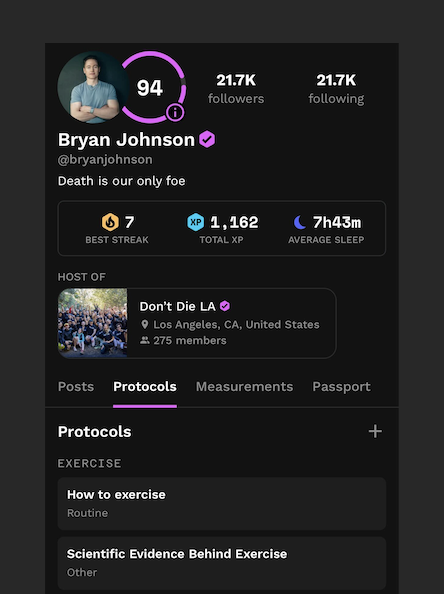 Bryan Johnson tweet media