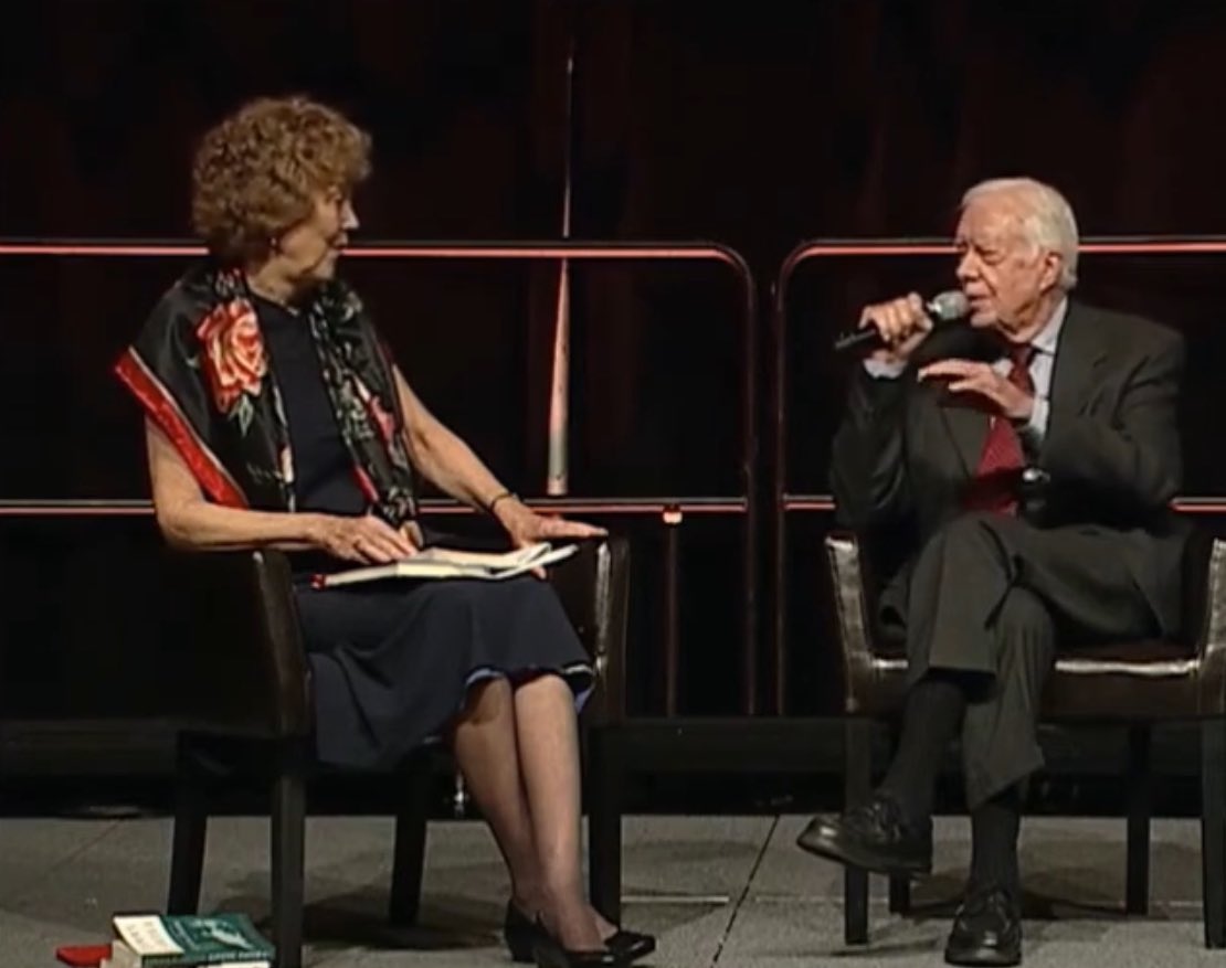 Listen to this 2014 panel with Jimmy Carter:
“The Role of Religion in Mediating Conflicts and Imagining Futures: The Cases of Climate Change and Equality for Women.“
At the American Academy of Religion. 
By Yale Forum on Religion and Ecology. youtu.be/2j--BSE2gh8?si… <a href="/YouTube/">YouTube</a>