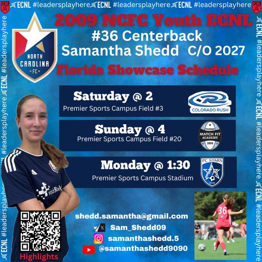 Ready for the ECNL Florida Showcase!💪 <a href="/ImCollegeSoccer/">College Soccer Truth ™</a>