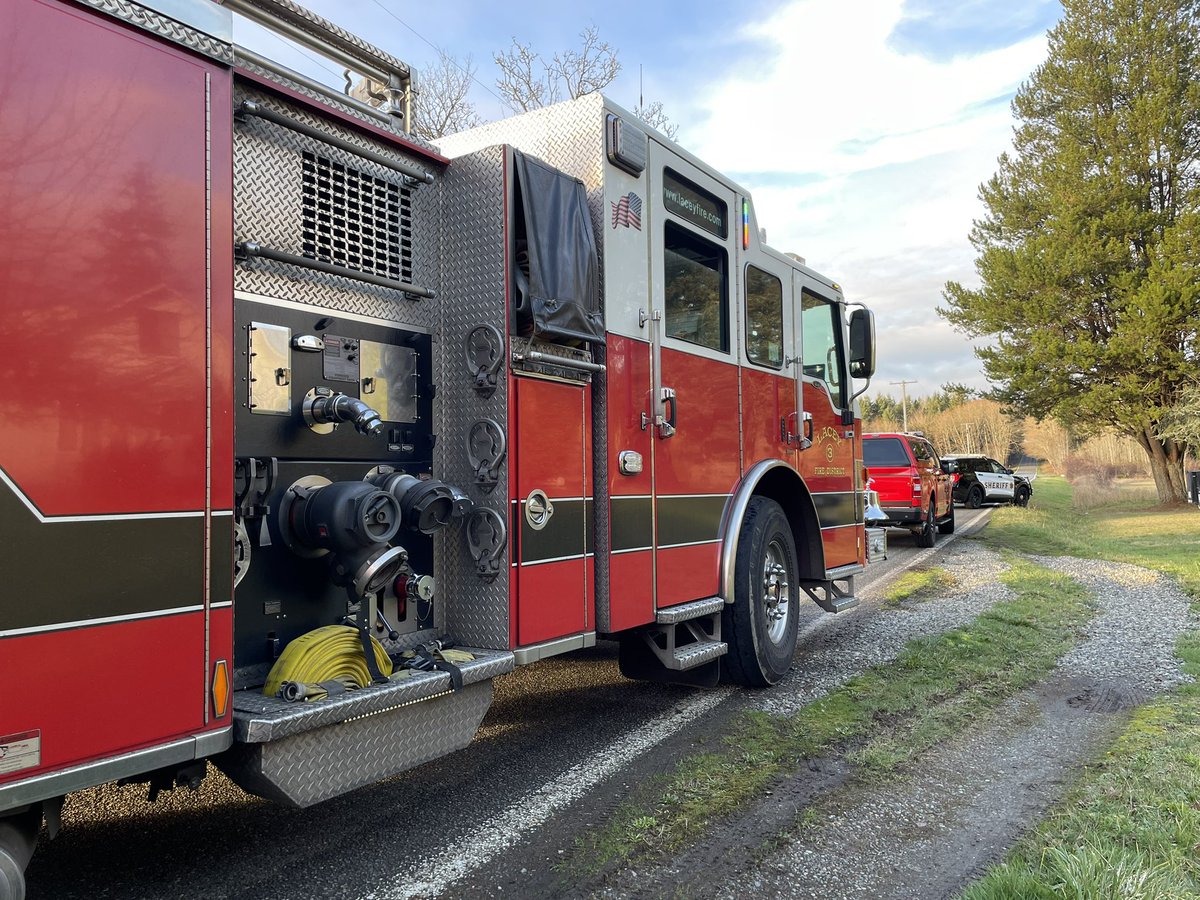 E31 on scene of a one vehicle rollover accident on Carpenter road NE. Two patients with minor injuries. Vehicle went off the road and into a deep ditch before violently flipping. Thankfully, both occupants were wearing seatbelts. Buckle up… every trip, every time.