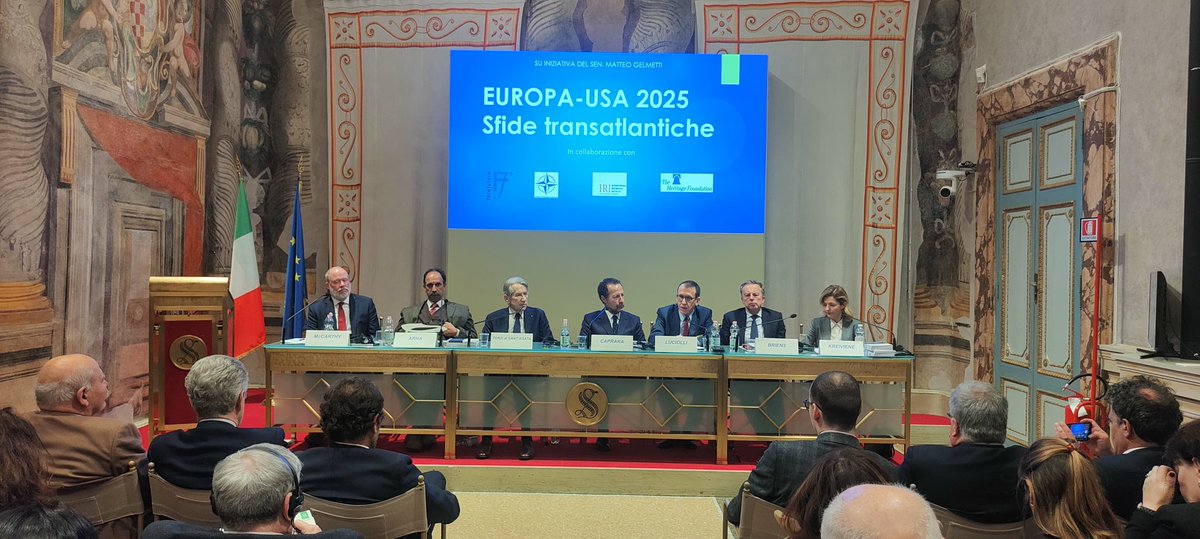 Comitato Atlantico Italiano (@ata_italia) on Twitter photo Intervento di <a href="/FWLuciolli/">Fabrizio W. Luciolli</a> al convegno "Europa-USA 2025":
"Come affermato da Gaetano Martino nel Rapporto dei Tre Saggi 70 anni fa, occorre fare un maggiore uso della dimensione politica della #NATO per dare vigore a una nuova stagione delle relazioni transatlantiche". Intervento di <a href="/FWLuciolli/">Fabrizio W. Luciolli</a> al convegno "Europa-USA 2025":
"Come affermato da Gaetano Martino nel Rapporto dei Tre Saggi 70 anni fa, occorre fare un maggiore uso della dimensione politica della #NATO per dare vigore a una nuova stagione delle relazioni transatlantiche".