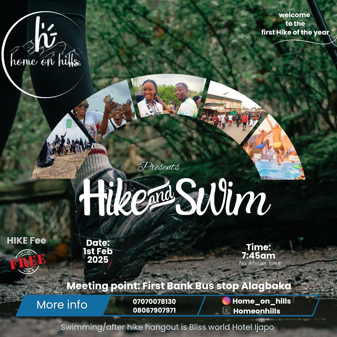 HomeOnHills's tweet photo. *Home on Hills Hikers, are you ready?!*
Get set for the first hike of 2025, happening on *1st February!* —it’s a *Hike and Swim*, and guess what? It’s absolutely FREE!
You definitely don’t want to miss this epic start to the year. Tell a frnd to tell a frnd, and bring your energy https://t.co/sOAdsB4ytZ
