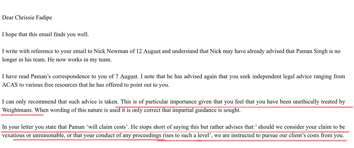 endeducbullying's tweet image. @PamanSingh claims to care about #neurodiversity. As a vulnerable woman with ocd &amp;amp; Ptsd he has threatened me with claiming costs on several occasions for questioning the poor practices of #activelearningtrust &amp;amp; @Weightmans who never agreed a final hearing bundle with me &amp;amp; failed