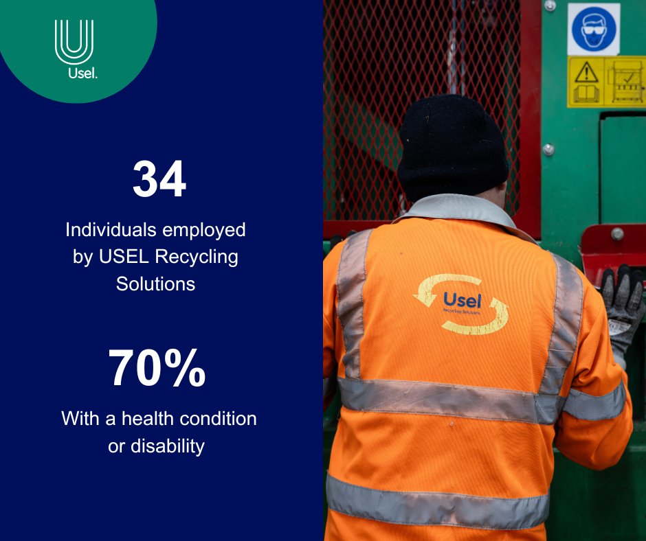 We're passionate about creating meaningful, long-term employment for people with health conditions or disabilities – and our Recycling Solutions team is proof of that! ♻️💼