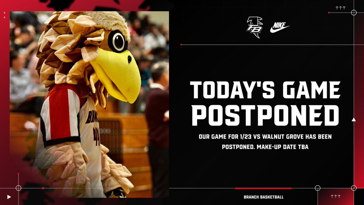 branchboysbball's tweet image. Today's game vs Walnut Gove is postponed again. Make-Up Date TBA.
@KyleSandy355 @WDUNSports @gtimessports @hartjj22 @Deep_Fried_Dave @TeamGlorySports