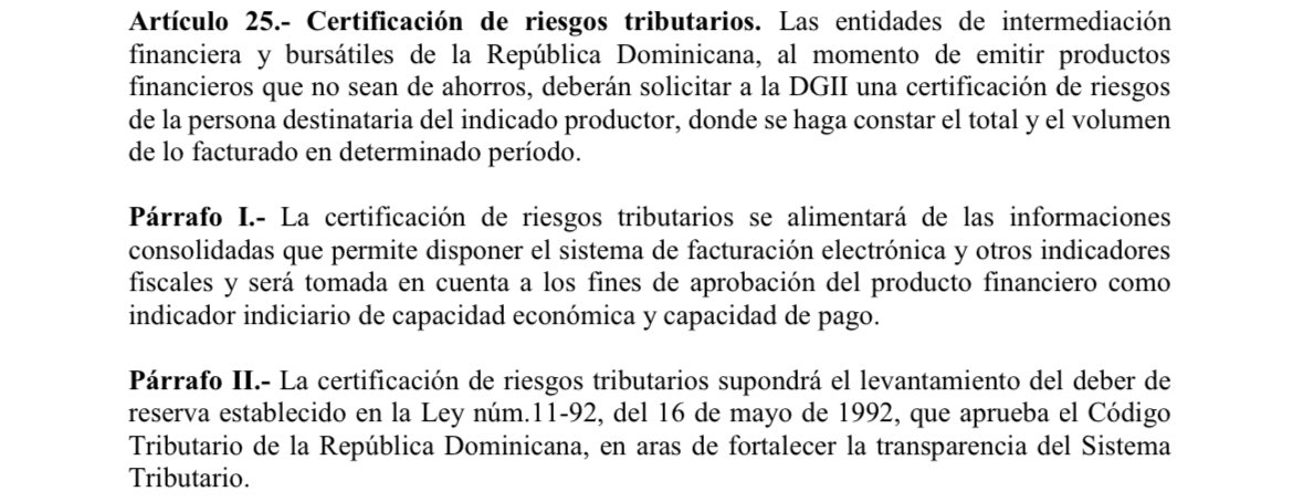 El Tribunal Constitucional declaró inconstitucional el artículo 25 de la ley núm. 32-23 sobre facturación electrónica porque la disposición violentaba el derecho a la intimidad como también no cumplía con el principio de razonabilidad.