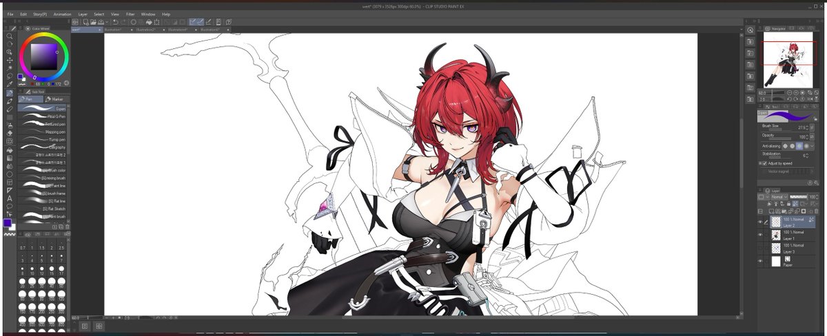 ohkurrva's tweet photo. Видимо, не скоро дорисую.
#arknights #ArknightsEndfield #surtr #laevatain https://t.co/Yg9DkKripq