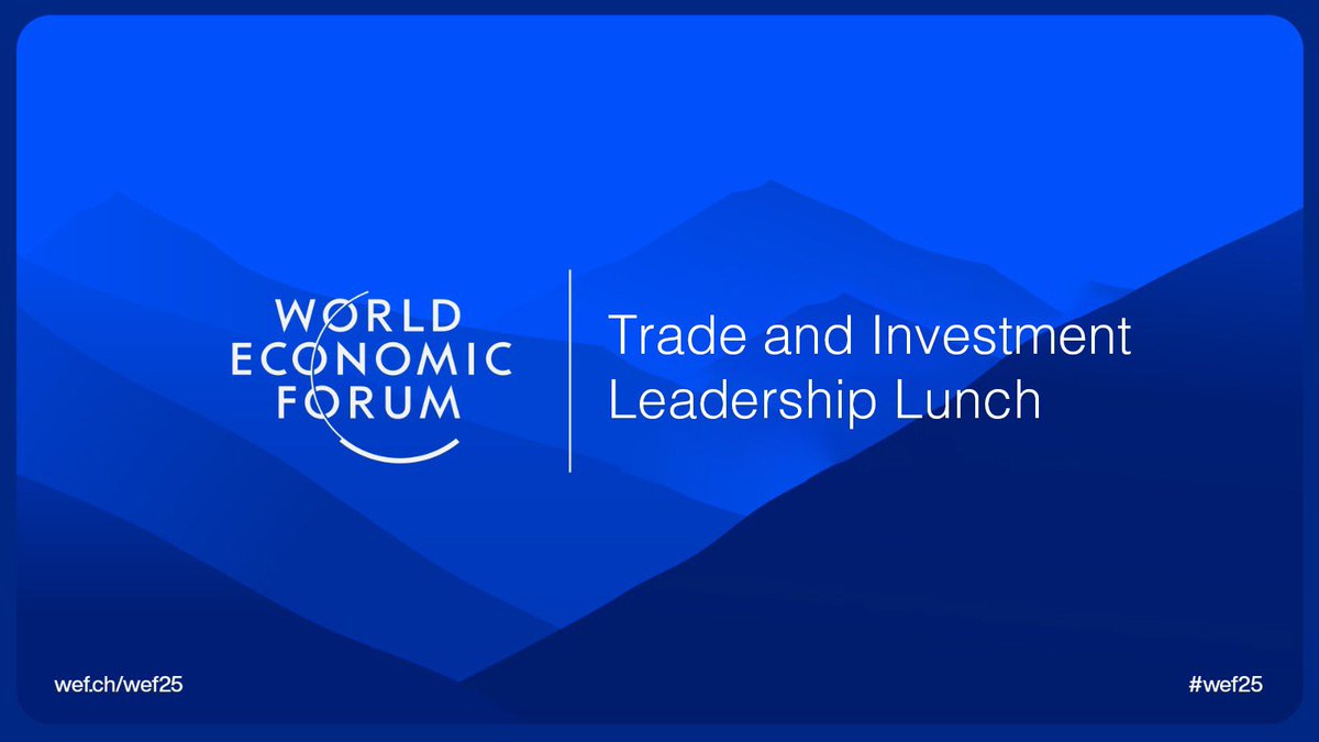 As part of the Davos Economic Forum (<a href="/wef/">World Economic Forum</a>), we participated in the "Trade and Investment Leadership Lunch" session, where we discussed priority areas in #trade and #investment activities. Our discussions also examined the geopolitical impact on #economic diversification,