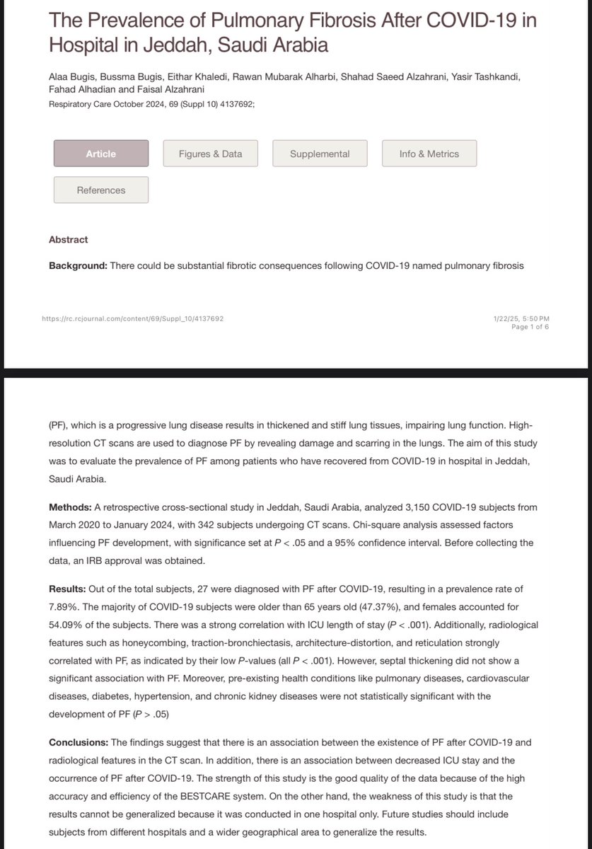 Congratulations to our Alumni: Eithar Khaledi, Rawan Alharbi, Shahad Alzahrani, Faisal Alzahrani. on publishing their undergraduate #Research 🌟.

Thanks to Ms. Alaa Bugis for her guidance 🌺

🌐:  rc.rcjournal.com/content/69/Sup… 

#كاساو
#كلية_العلوم_الطبية_التطبيقية