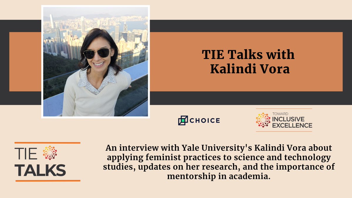Don't miss our #TIETalks interview with Yale's Kalindi Vora about applying #feminist practices to science and #technology studies, the value of interdisciplinary research, &amp; academic #mentorship ow.ly/T7bk50UKk1r #AcademicTwitter <a href="/chipkalii/">Kalindi Vora @kalindivora@bsky.social</a>