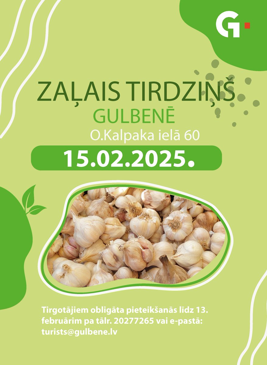 Zaļajā tirdziņā, kur pircējus ar savu gatavoto produkciju iepriecinās gan vietējie, gan citu novadu amatnieki un mājražotāji, tiekamies 15.februārī! visitgulbene.lv/lv/jaunumi/zal…