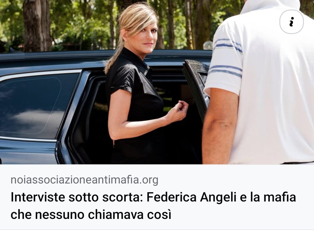 Nel numero di gennaio di #Noi Antimafia, nello spazio dedicato alle "interviste sotto scorta", la giornalista Elena Camellini ha dialogato con Federica Angeli. 
Clicca il link per leggere l'intervista.
noiassociazioneantimafia.org