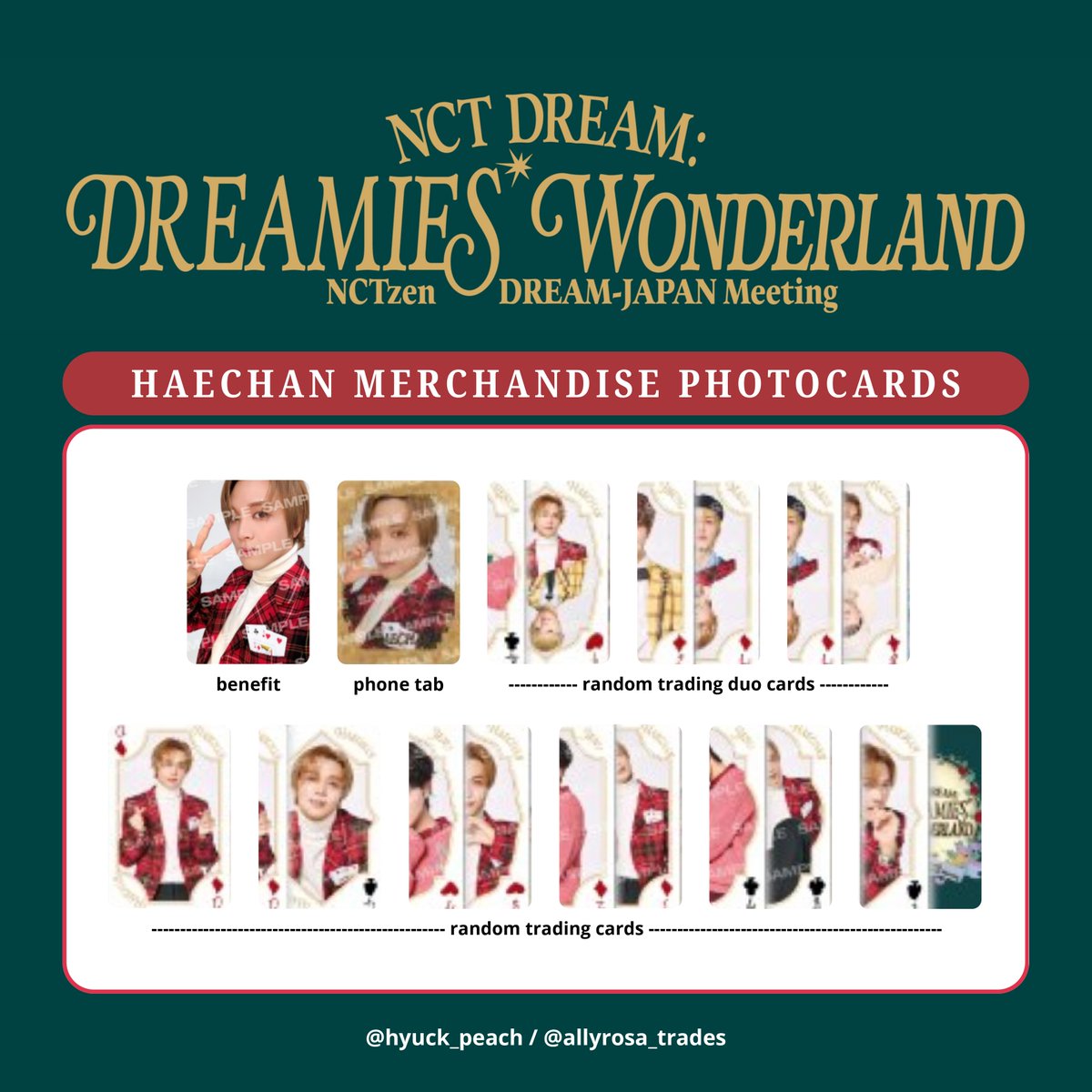 NCTDREAM FANMEETING チョンジ　トレカ NCT DREAM MARK, RENJUN 