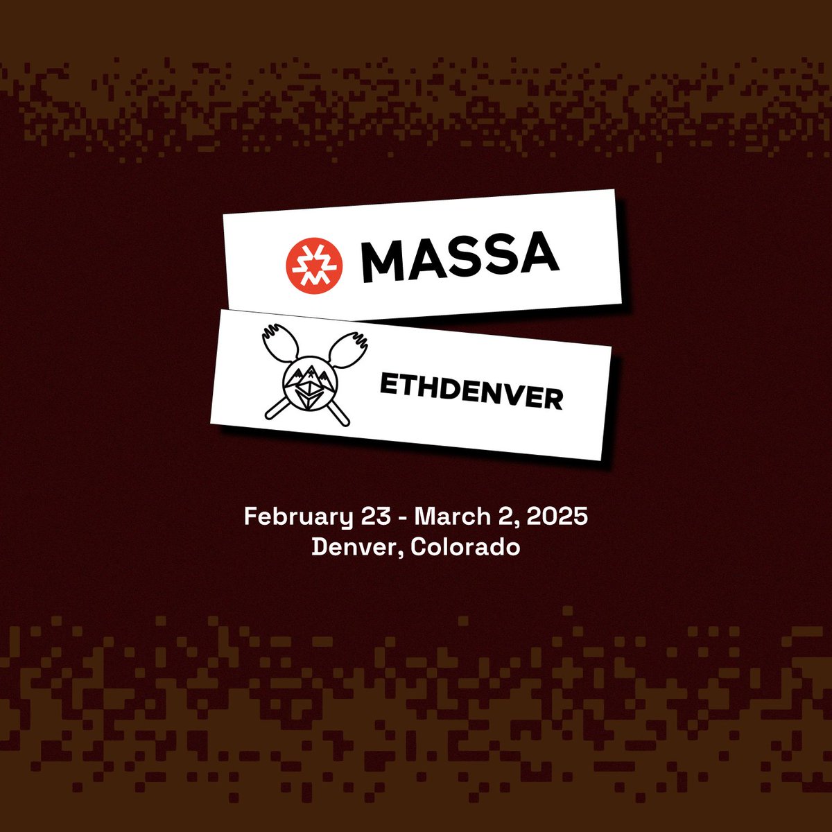 massachain's tweet photo. 🚀 Massa @ ETHDenver 2025

We're thrilled to announce that the Massa team will be attending @EthereumDenver from Feb 23 to Mar 2, 2025 ! 🎉

Come chat with us and discover how Massa is pushing Web3 forward with fully automated smart contracts and DeWeb, a decentralized solution for a better internet.🌐

🇺🇸See you in Denver  !

More details coming soon, stay tuned ! 👀