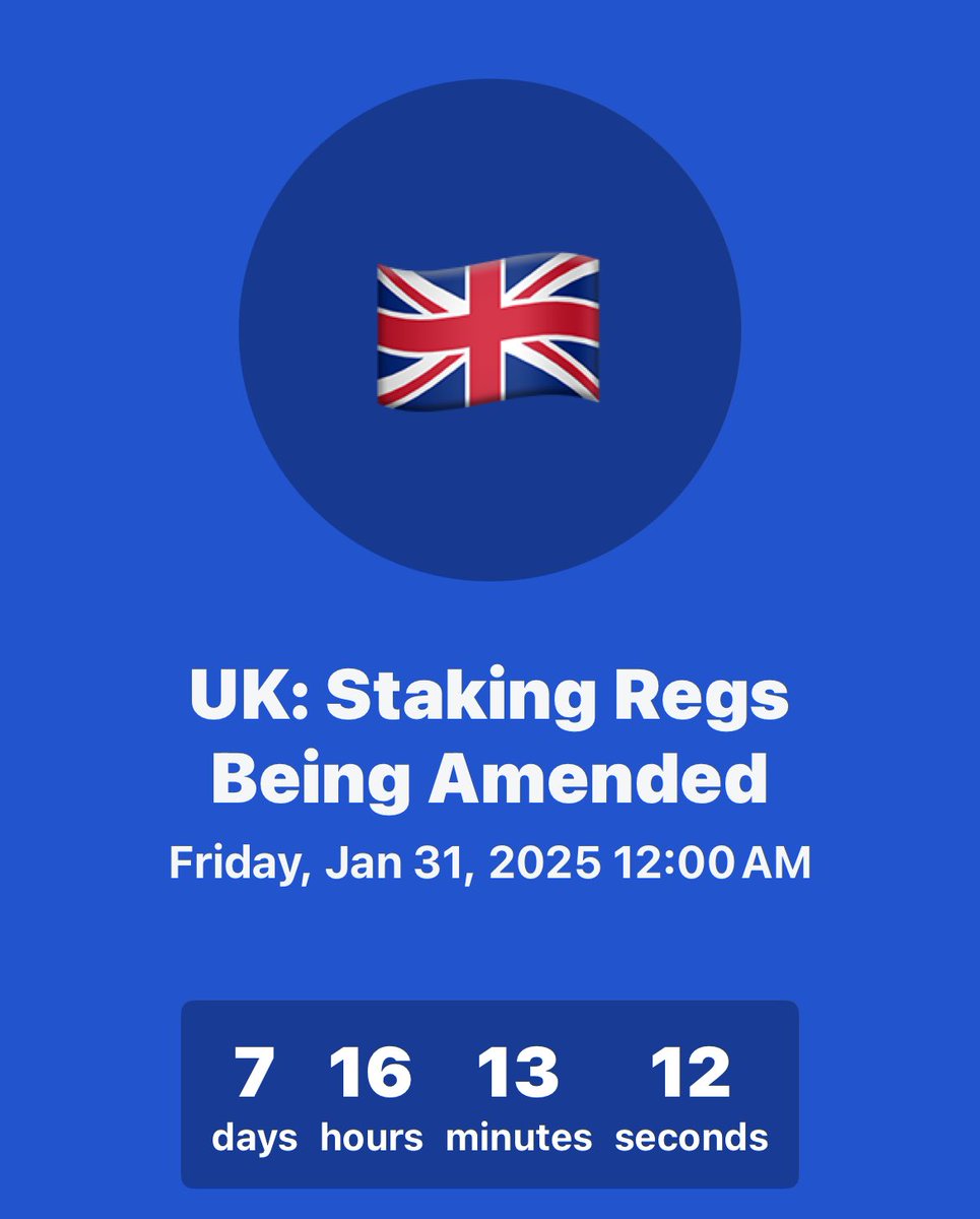 Regulation watch: UK 🇬🇧

The UK’s new crypto staking rules, effective January 31, 2025, clarify that staking isn’t a collective investment scheme, avoiding stricter regulations. While this supports innovation, it may cause short-term market instability as businesses adjust and