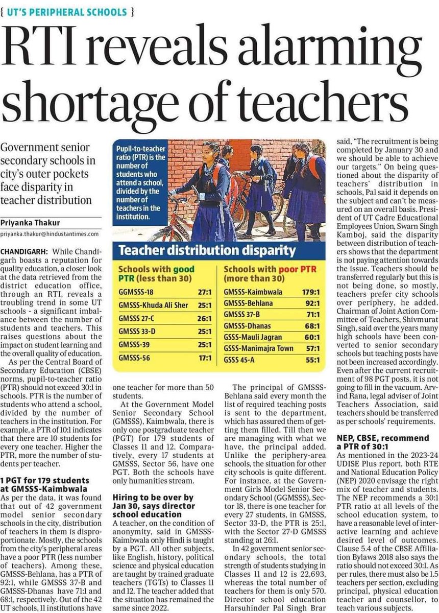 Teaching is not issue of employment..it is issue for  quality education to lower class family's future.Sir we are waiting for join as a jbt ..so please release offer letter... please complete this ongoing process earlier as it possible 
<a href="/SchoolEduChd/">Department of School Education, Chandigarh</a> 
<a href="/HPSBRAR/">Harsuhinder Brar</a> 
<a href="/Gulab_kataria/">Gulab Chand Kataria</a>