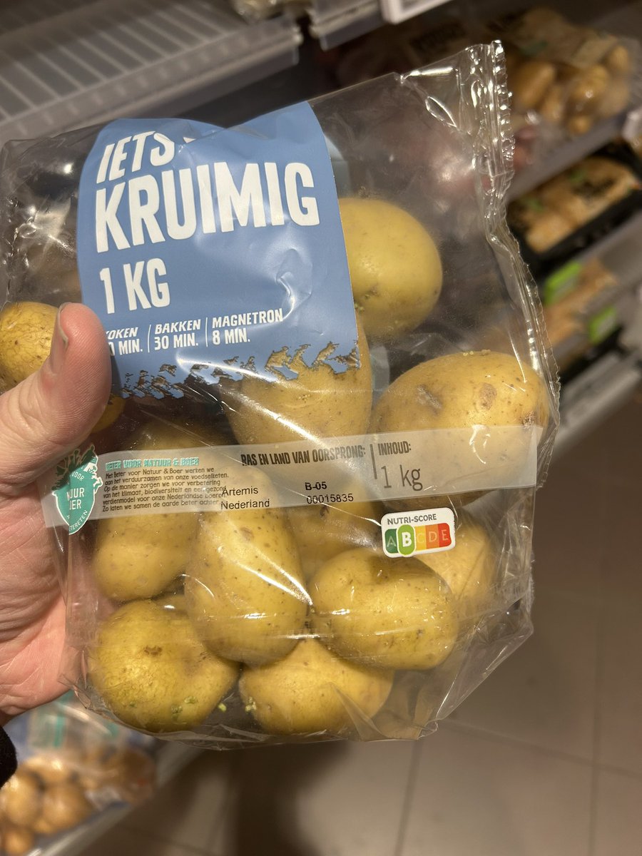 Ondanks het late poten toch gelukt om een kwalitatief mooi product in de supermarkt te krijgen. 

Het herstellend vermogen van de natuur is groot, alleen moeten we het wel doen met een 60% opbrengst ten opzichten van gemiddeld.