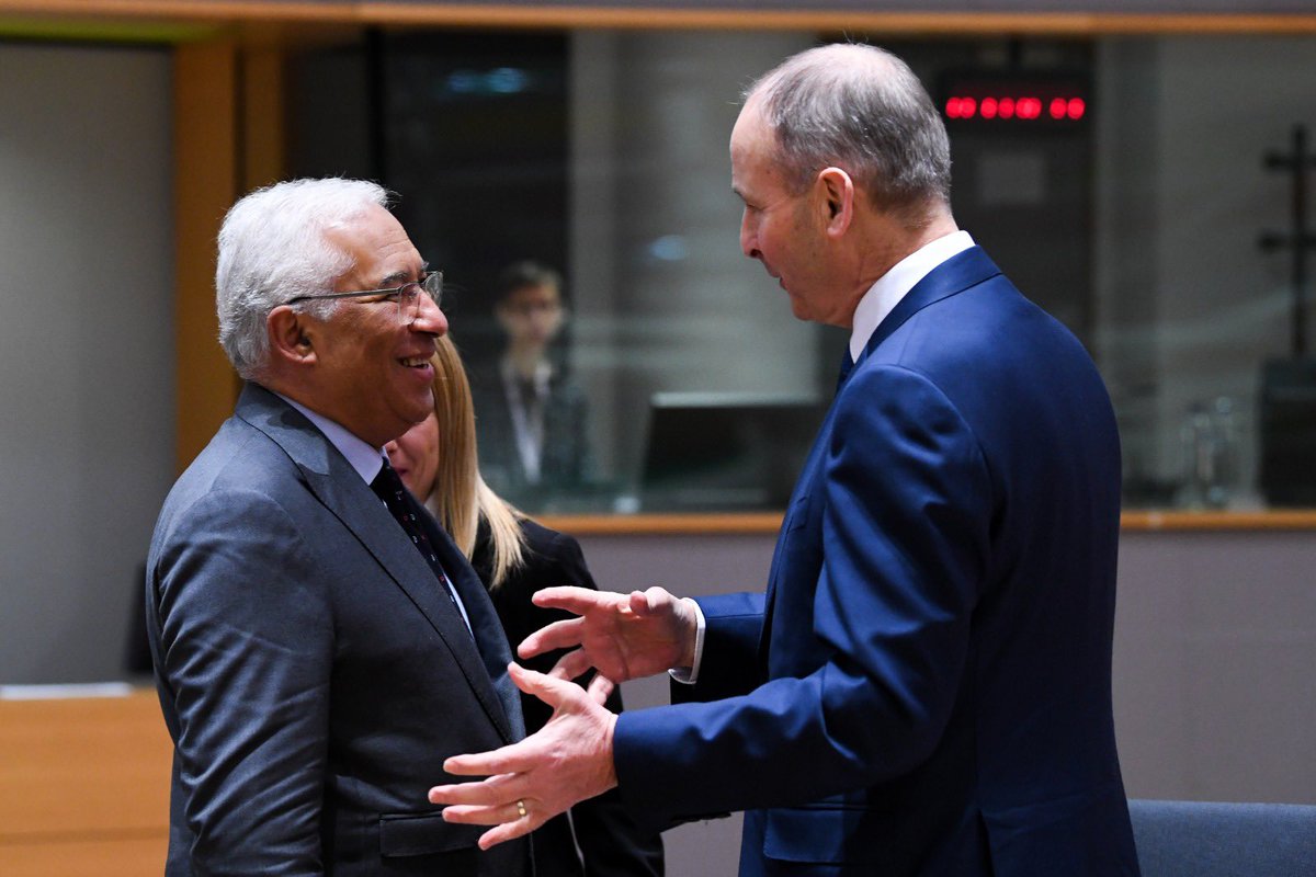 António Costa (@eucopresident) on Twitter photo Congratulations <a href="/MichealMartinTD/">Micheál Martin</a> on being appointed Taoiseach of Ireland.
Wishing you every success as you guide Ireland forward with vision and determination.
Welcome back to the European Council!
Go n-éirí an bóthar leat! Congratulations <a href="/MichealMartinTD/">Micheál Martin</a> on being appointed Taoiseach of Ireland.
Wishing you every success as you guide Ireland forward with vision and determination.
Welcome back to the European Council!
Go n-éirí an bóthar leat!