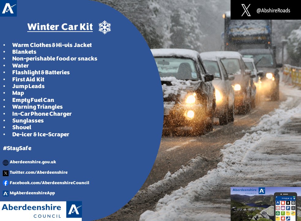 Aberdeenshire Roads (@abshireroads) on Twitter photo 🟡YELLOW Weather Warning for Snow in place for parts of Aberdeenshire from 06:00 - 23:59
Plan your Journey ahead of time✅
Vehicle checks (Wipers, Tyres are in good condition)✅
Stay updated on road conditions✅
Seek alternative routes if required✅
Drive to the conditions✅ 
👇 🟡YELLOW Weather Warning for Snow in place for parts of Aberdeenshire from 06:00 - 23:59
Plan your Journey ahead of time✅
Vehicle checks (Wipers, Tyres are in good condition)✅
Stay updated on road conditions✅
Seek alternative routes if required✅
Drive to the conditions✅ 
👇