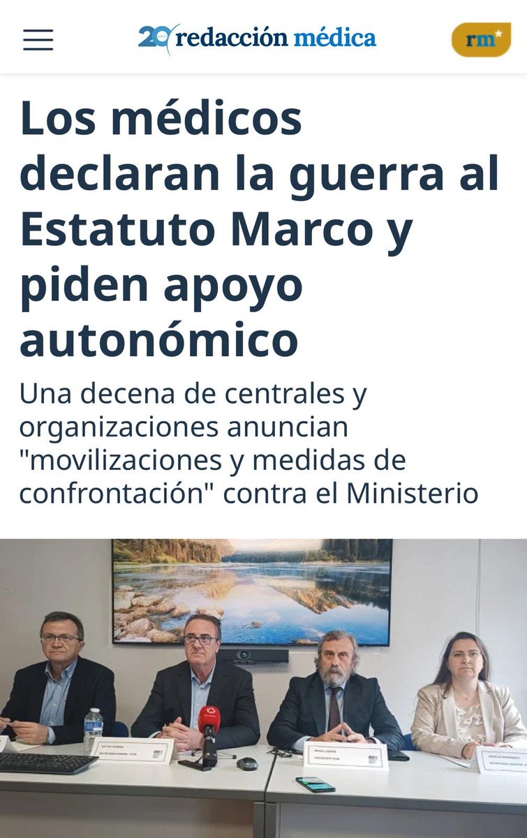 Que no decidan por nosotros otras profesiones. Estatuto del médico ya.