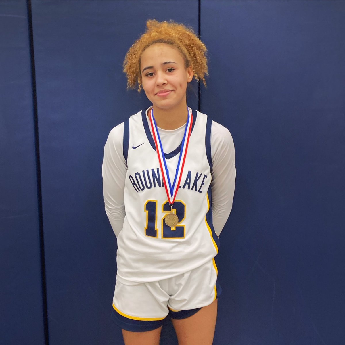 Congratulations to freshman Emma Franks on being named to the Round Lake MLK All-Tournament Team! She averaged an impressive 12 points, 6 rebounds, and 2 steals per game throughout the tournament. <a href="/AthleticsRL/">Round Lake Athletics</a>