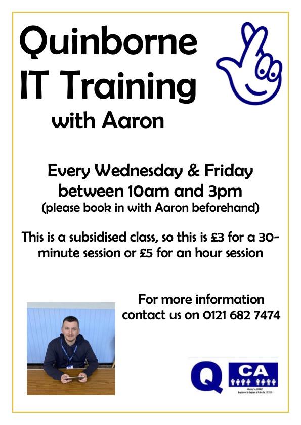 Struggling with I.T issues or your iPad / Tablet then why not give us a call and get yourself booked in with Aaron for some technology training.