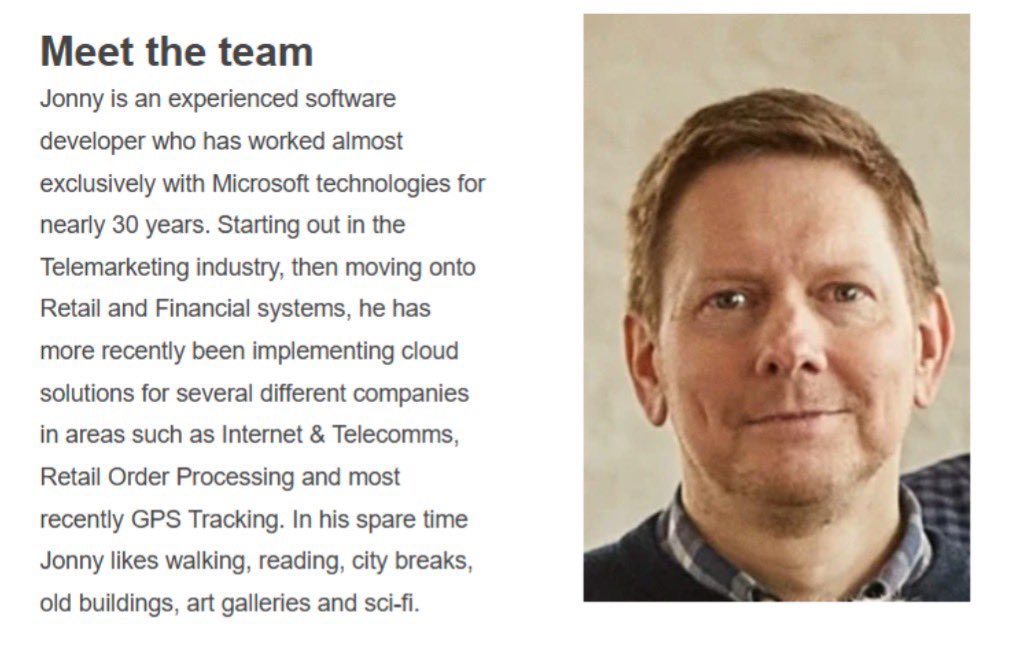 This month’s “meet the team” feature!