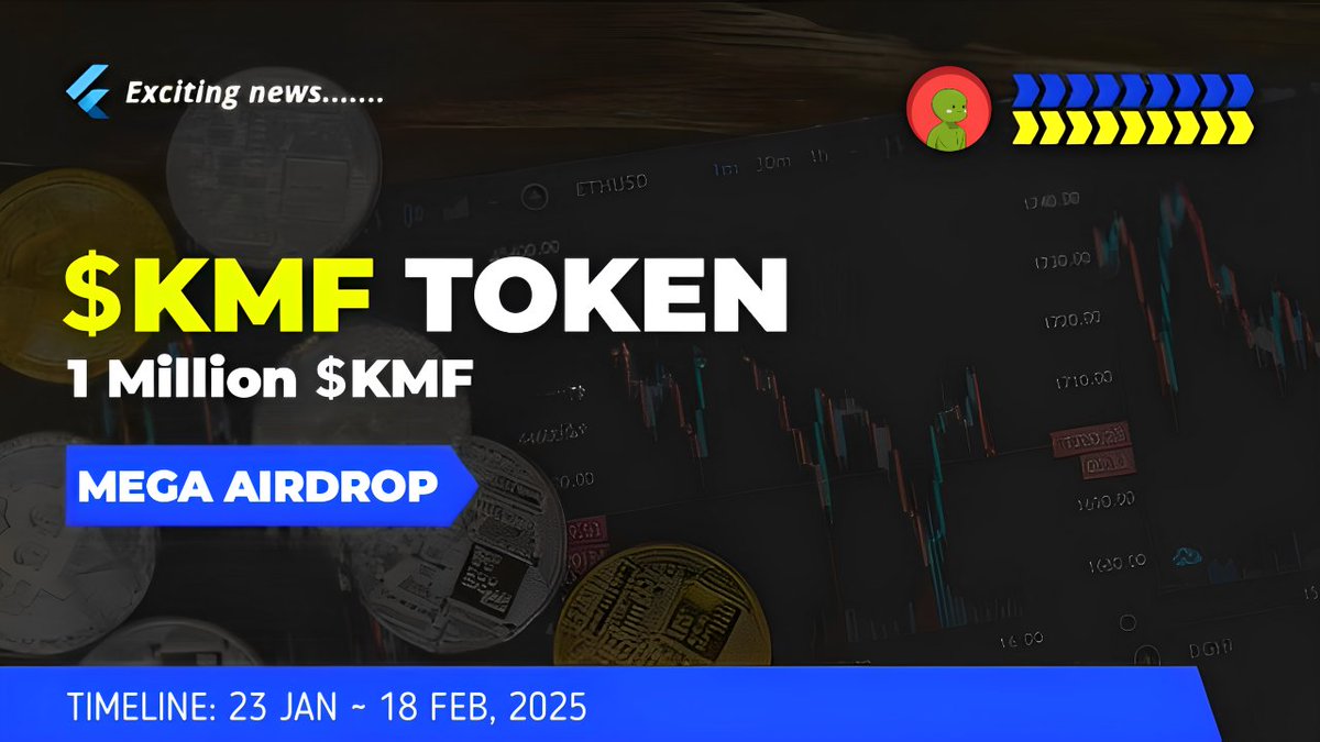 🪂 KermintFrog #Airdrop

🏆 Reward: 700 $KMF each for 1,000 Random Winner

👨‍👨‍👧‍👧 Referral: 300,000 $KMF for Top 100 Referral 

🔗 Airdrop Link: t.me/KermintFrogAir…

⌛ End Date: 18th February, 2025
🏦 Distribution: After TGE

🔘 Do the Complete All tasks on the Bot &amp; submit your