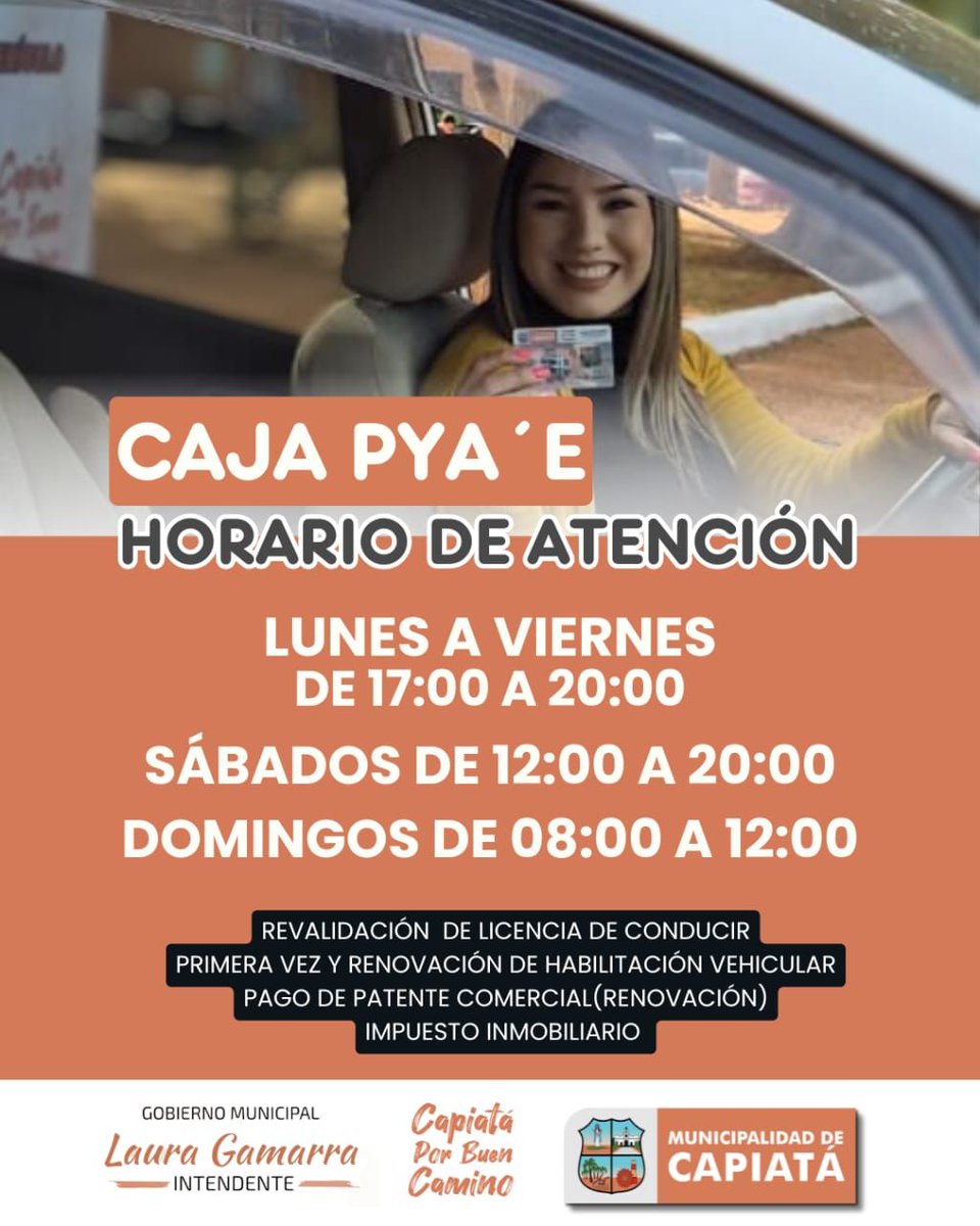 𝐇𝐎𝐑𝐀𝐑𝐈𝐎 𝐃𝐄 𝐂𝐀𝐉𝐀 𝐏𝐘𝐀❜𝐄
#𝐂𝐚𝐩𝐢𝐚𝐭𝐚́𝐏𝐨𝐫𝐁𝐮𝐞𝐧𝐂𝐚𝐦𝐢𝐧𝐨
#𝐋𝐚𝐮𝐫𝐚𝐆𝐚𝐦𝐚𝐫𝐫𝐚𝐈𝐧𝐭𝐞𝐧𝐝𝐞𝐧𝐭𝐞