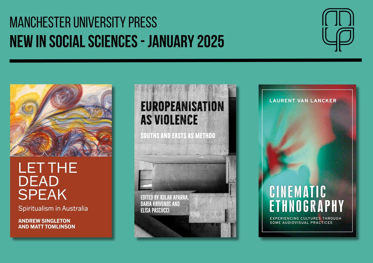 🧠NEW in #SocialSciences

Let the dead speak explores spiritualism in Australia

Europeanisation as violence (now #OpenAccess) provides critical tools for studying processes of Europeanisation 

Cinematic ethnography is an interactive journey through collaborative filmmaking