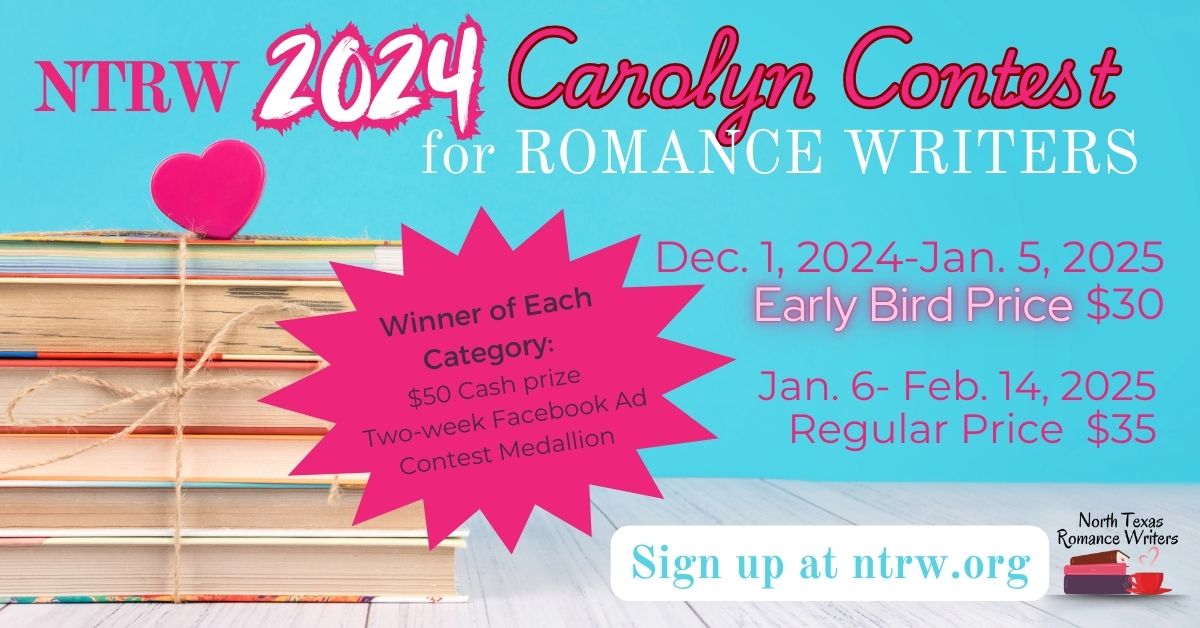 #RomanceWriters, 
Did you publish a book in 2024? 
The 2024 Carolyn Readers' Choice Award contest is now open for submissions! 🥰
ntrw.org/p/the-carolyn-…

#writerscommunity #WritingCommunity #writingcontest #RT #authorcommunity #recognition #prizemoney #bookmark