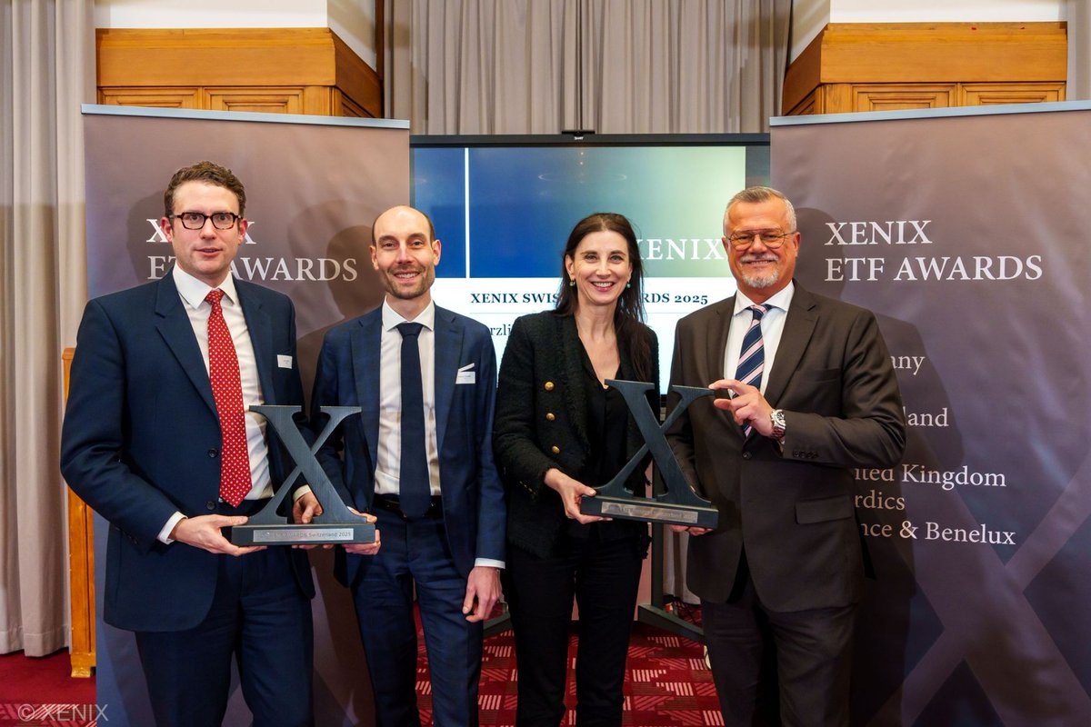 XENIX SWISS ETF AWARDS 2025 récompense la BCV et Ethos. 
ow.ly/MUhe50ULNqY 

Die BCV und Ethos wurden an den XENIX SWISS ETF AWARDS 2025 ausgezeichnet. ow.ly/1zIg50ULNr0