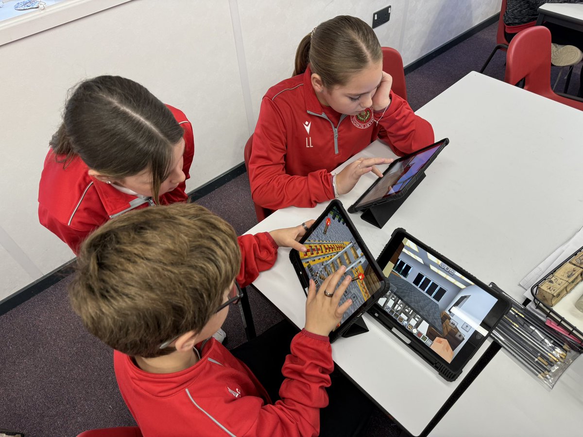 Class 13 making excellent progress with their Minecraft school builds of <a href="/pantysgallog/">Pantysgallog P.S.</a> #valueadded