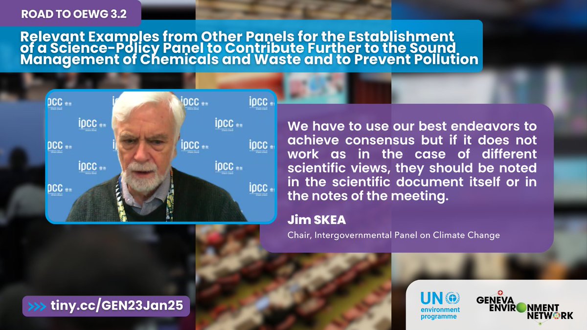 GENeva Environment Network (@genetwork) on Twitter photo <a href="/UNEP/">UN Environment Programme</a> <a href="/IPCC_CH/">IPCC</a> <a href="/IPBES/">ipbes</a> <a href="/IISD_ENB/">Earth Negotiations Bulletin</a> <a href="/ErmiraFida/">Ermira Fida</a> <a href="/JimSkeaIPCC/">Jim Skea</a> <a href="/dobura/">David Obura</a> <a href="/NaliniSharmaGVA/">Nalini Sharma</a> <a href="/IPCPch/">IPCP - International Panel on Chemical Pollution</a> <a href="/ALarigauderie/">Anne Larigauderie</a> Reflecting on the successes of <a href="/IPCC_CH/">IPCC</a> over the past decades, Chair Jim Skea discusses IPCC experiences of best endeavors in achieving consensus. He stressed that in cases of different scientific views, there are ways of noting such differences, including footnotes in documents. <a href="/UNEP/">UN Environment Programme</a> <a href="/IPCC_CH/">IPCC</a> <a href="/IPBES/">ipbes</a> <a href="/IISD_ENB/">Earth Negotiations Bulletin</a> <a href="/ErmiraFida/">Ermira Fida</a> <a href="/JimSkeaIPCC/">Jim Skea</a> <a href="/dobura/">David Obura</a> <a href="/NaliniSharmaGVA/">Nalini Sharma</a> <a href="/IPCPch/">IPCP - International Panel on Chemical Pollution</a> <a href="/ALarigauderie/">Anne Larigauderie</a> Reflecting on the successes of <a href="/IPCC_CH/">IPCC</a> over the past decades, Chair Jim Skea discusses IPCC experiences of best endeavors in achieving consensus. He stressed that in cases of different scientific views, there are ways of noting such differences, including footnotes in documents.