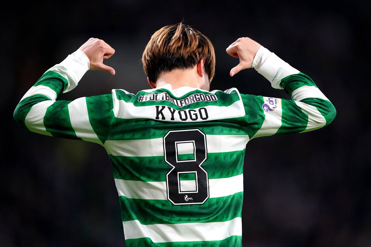 What a player the wee man has been for us, without a doubt one of the very best I've seen upfront for Celtic, some unbelievable moments for us, struck fear into every defence in the country and a fully fledged hun skelper. 

Thank you, and good luck, Kyogo Furuhashi. 💚🇯🇵