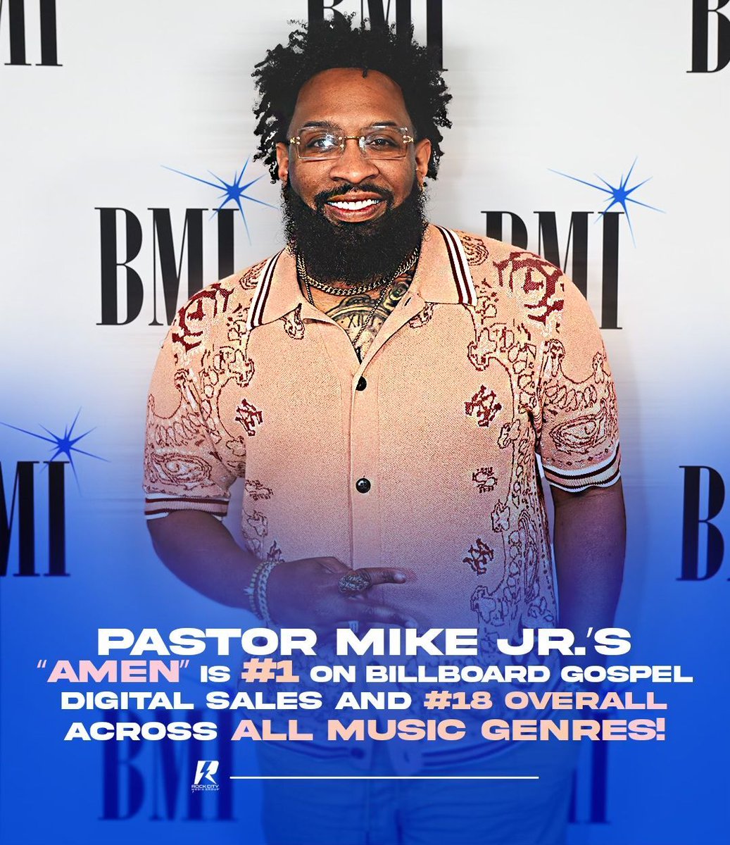 PastorMikeJr's tweet image. 🎉🎊🙏🏾 WE DID IT FAMILY! GOD KEEPS DOING THE IMPOSSIBLE! “AMEN IS #1!!! Thank you for supporting me! No way we could do this without you!!!! #WeAreRockCity #AmenPMJ #inspiration