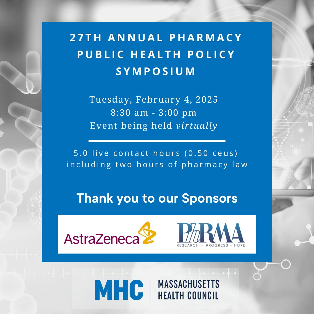 Join us for the 27th Annual Pharmacy Public Health Policy Symposium, where pharmacists can earn required CEUs while diving into key public health topics. Don’t miss this opportunity! 🩺💊
Register Here: ow.ly/Xjqe50UsUgh