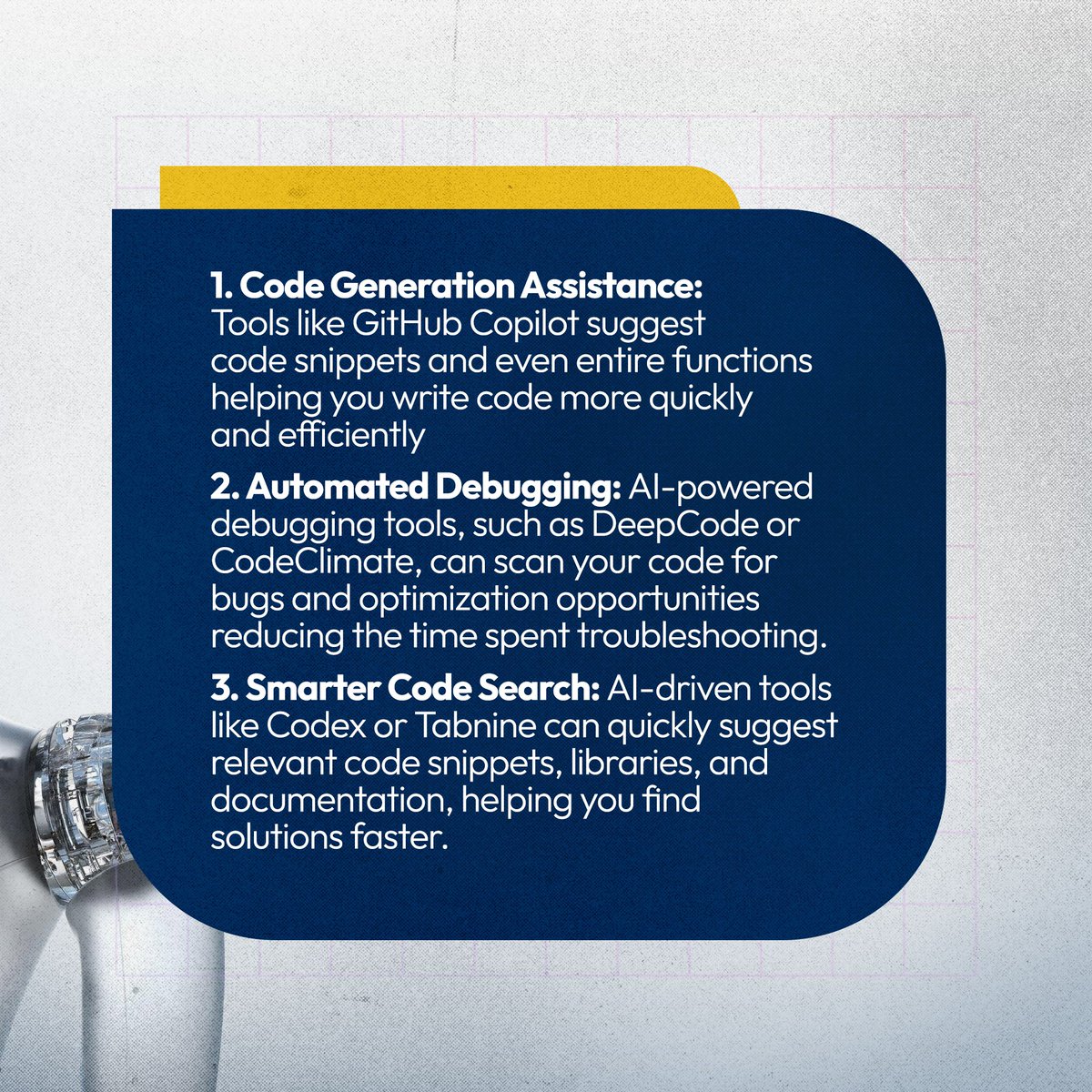 johnrich_o's tweet image. AI is changing the game in tech. From writing code faster to smarter debugging and testing, these tools are here to make your workflow smoother and more efficient.

#techproductivity #smartercoding #debugging #softwaredevelopment #codingtips #aitools