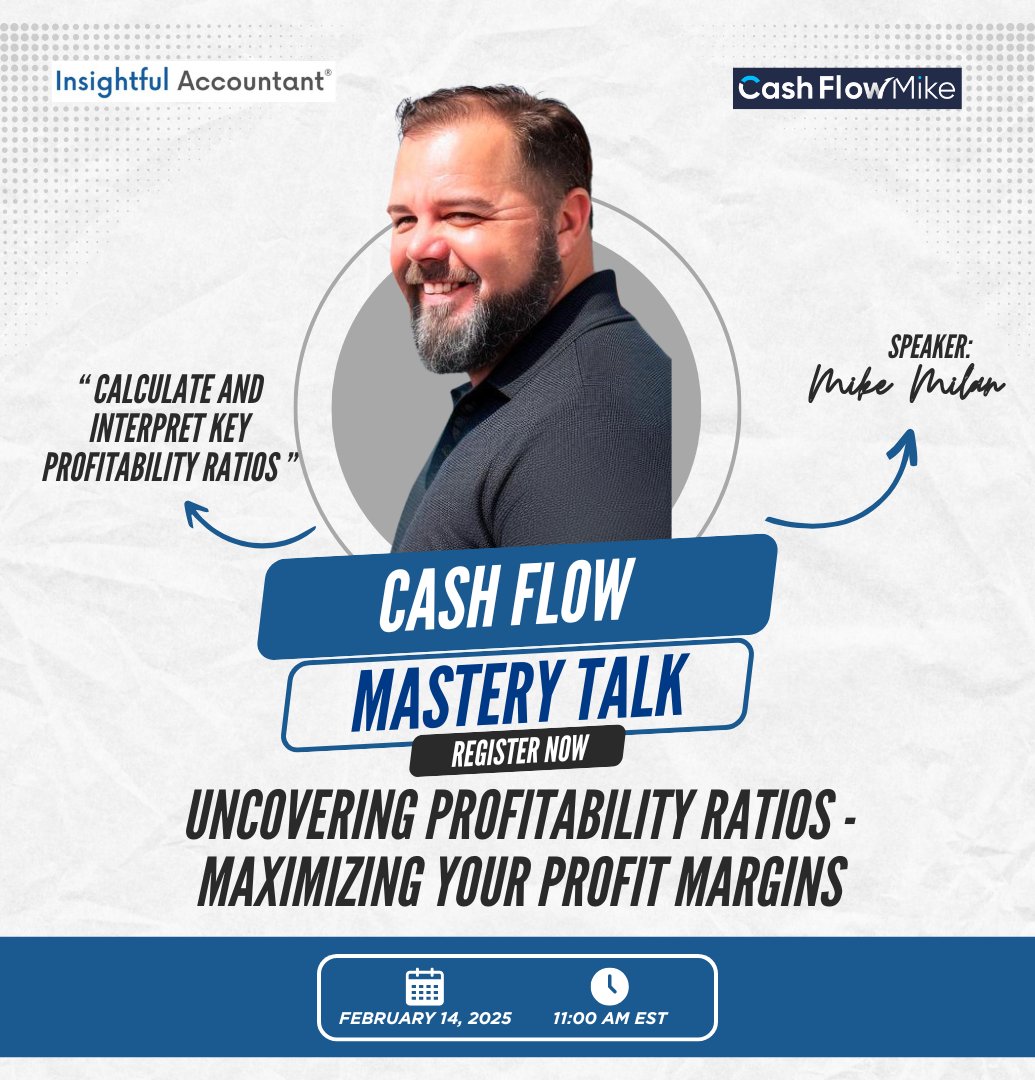 InsightfulActnt's tweet image. 🌟 𝐂𝐚𝐬𝐡 𝐅𝐥𝐨𝐰 𝐌𝐚𝐬𝐭𝐞𝐫𝐲 𝐓𝐚𝐥𝐤 𝐰𝐢𝐭𝐡 𝐂𝐚𝐬𝐡 𝐅𝐥𝐨𝐰 𝐌𝐢𝐤𝐞: 𝟐𝟎𝟐𝟓 𝐖𝐞𝐛𝐢𝐧𝐚𝐫 𝐒𝐞𝐫𝐢𝐞𝐬 🌟

👉 Click here to register: hubs.li/Q033HYMZ0

#CashFlowMastery #BusinessGrowth #ProfitabilityTips #WebinarSeries2025 #TopProAdvisor