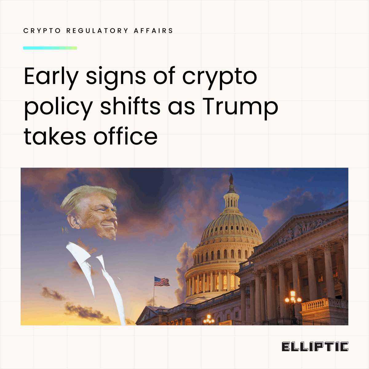 elliptic's tweet photo. 🚨 Get up to speed on the latest crypto regulatory affairs, as early signs of crypto policy shifts appear with Trump taking office.
Read more ➡️ https://t.co/m2Qda8Yffc
#KnowExactly, the latest developments in crypto regulation.
#Elliptic #Crypto #Regulation https://t.co/8IxHqTsJ0o