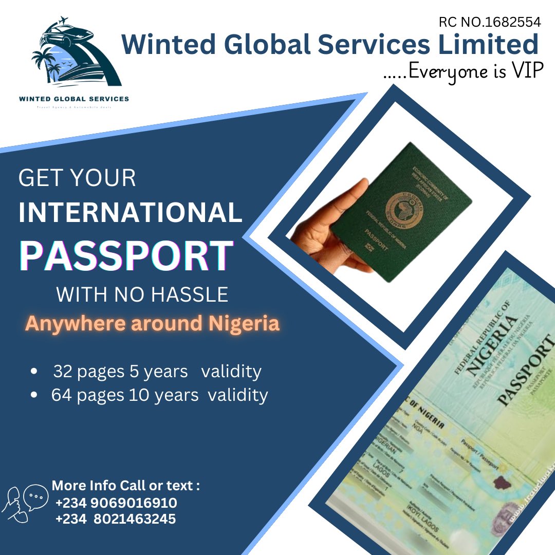 only1Tymlez's tweet photo. @Exspada_San Anyway as e dy hot. You need or renew quick international passport? You need sure plugs for any African countries E-visas and reservations ? You need discounted flight tickets both local and international? Send a DM on IG to @wgs_travelsandtours thank u. https://t.co/8bNjQrySWs