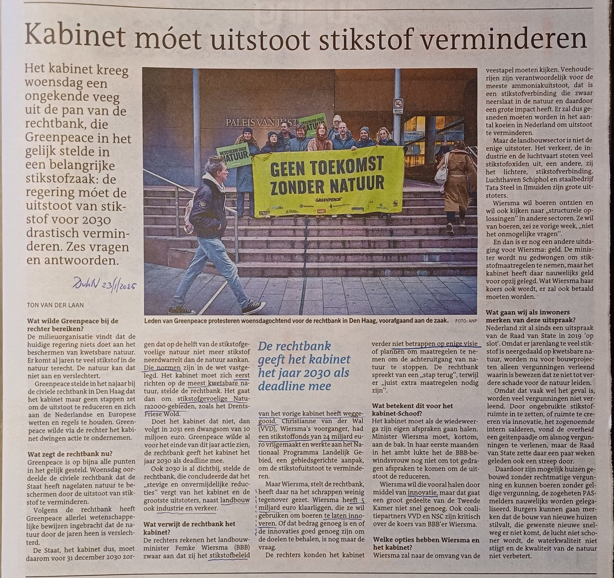 De wal keert het schip. Hier enkel omdat inspanning voor klimaat/biodiversiteit linkse hobby wordt gevonden.
Voor het alternatief #kostendekkendeprijs waarmee je van boer alles gedaan kan krijgen, heeft belangen organisaties niet echt gestreden. #visieloos
x.com/PHMulder1/stat…