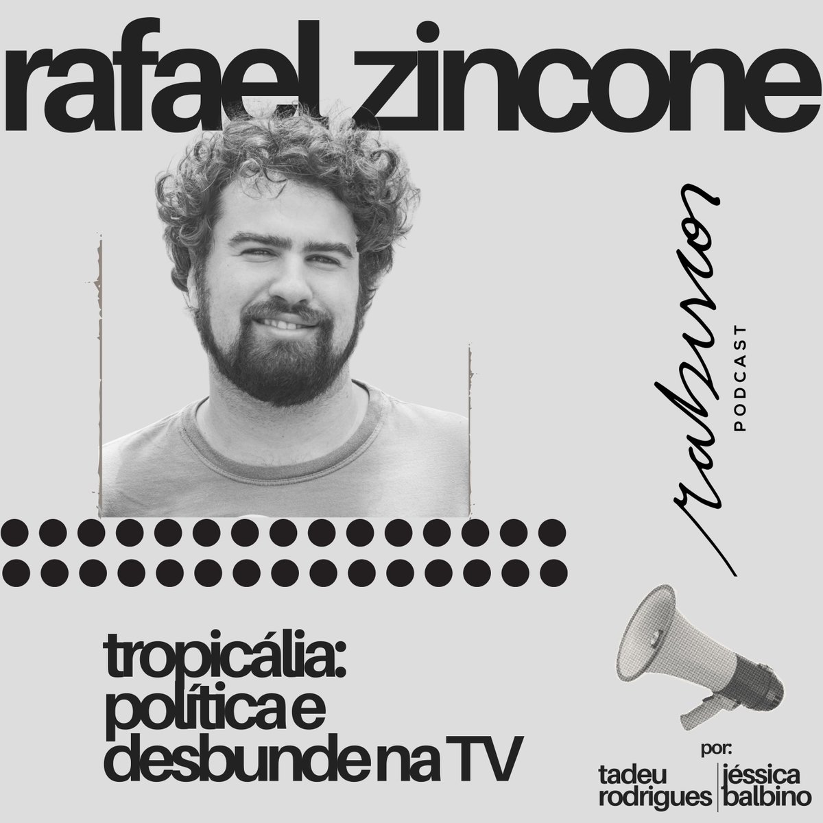 rabiscospodcast's tweet photo. Ep. novo do Rabiscos com Rafael Zincone, falando sobre o seu livro novo, Tropicália em tela: política e desbunde na TV. Ficou bem legal! https://t.co/94oN70RTf3