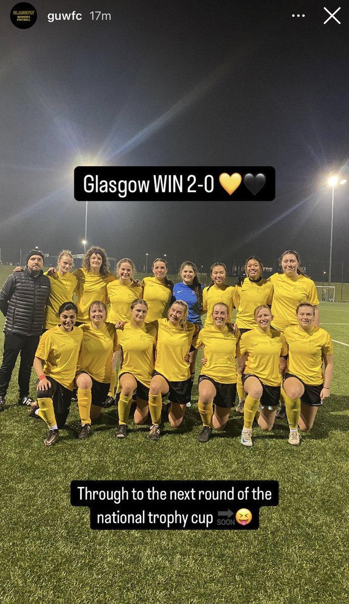 First Game as head coach for Glasgow Uni Tier 1 team. Big crowd ✅ 
great atmosphere ✅ 
win ✅ onto the next round!