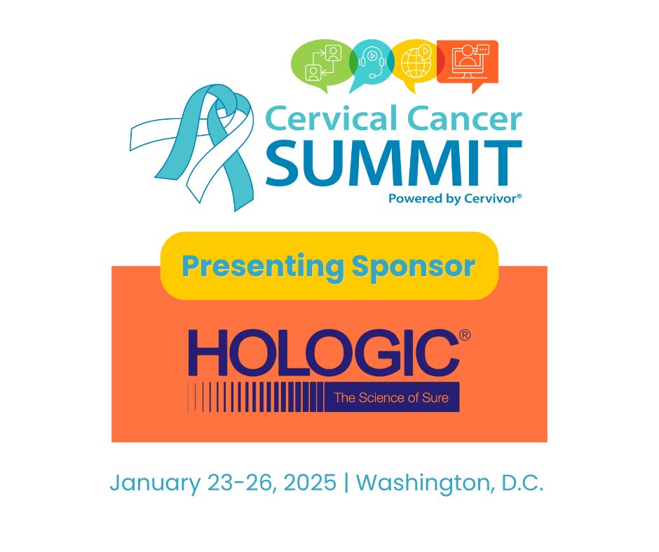 IamCervivor's tweet image. We're thrilled to recognize @Hologic as a Presenting Sponsor of this year's Cervical Cancer Summit! Hologic champions women's health globally, advancing science and technology to improve patient outcomes. #CervicalCancerSummit #Hologic