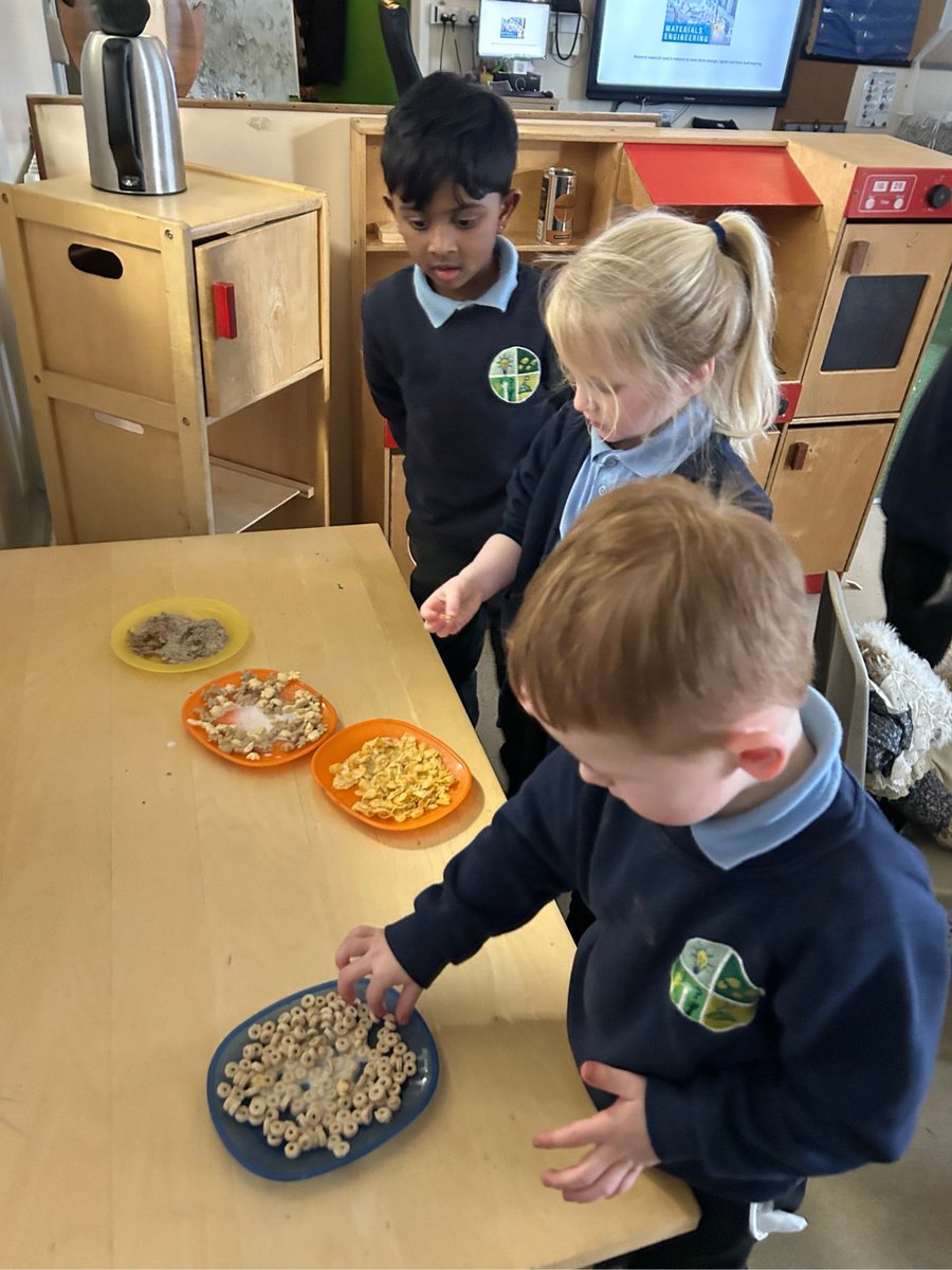 GCPSReception's tweet image. In thinking Thursday we became Material Engineers to find out which cereal will be the LEAST soggy when the Three Bears get back from their walk! @GreenfieldsCPS